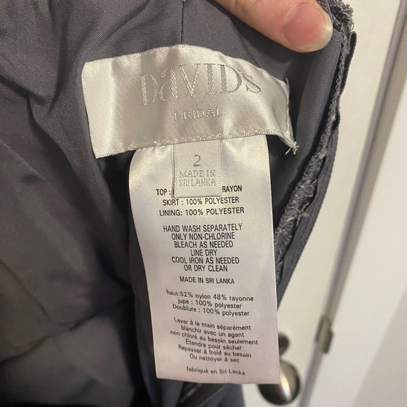 David’s Bridal cap sleeve lace dress - Picture 3 of 4